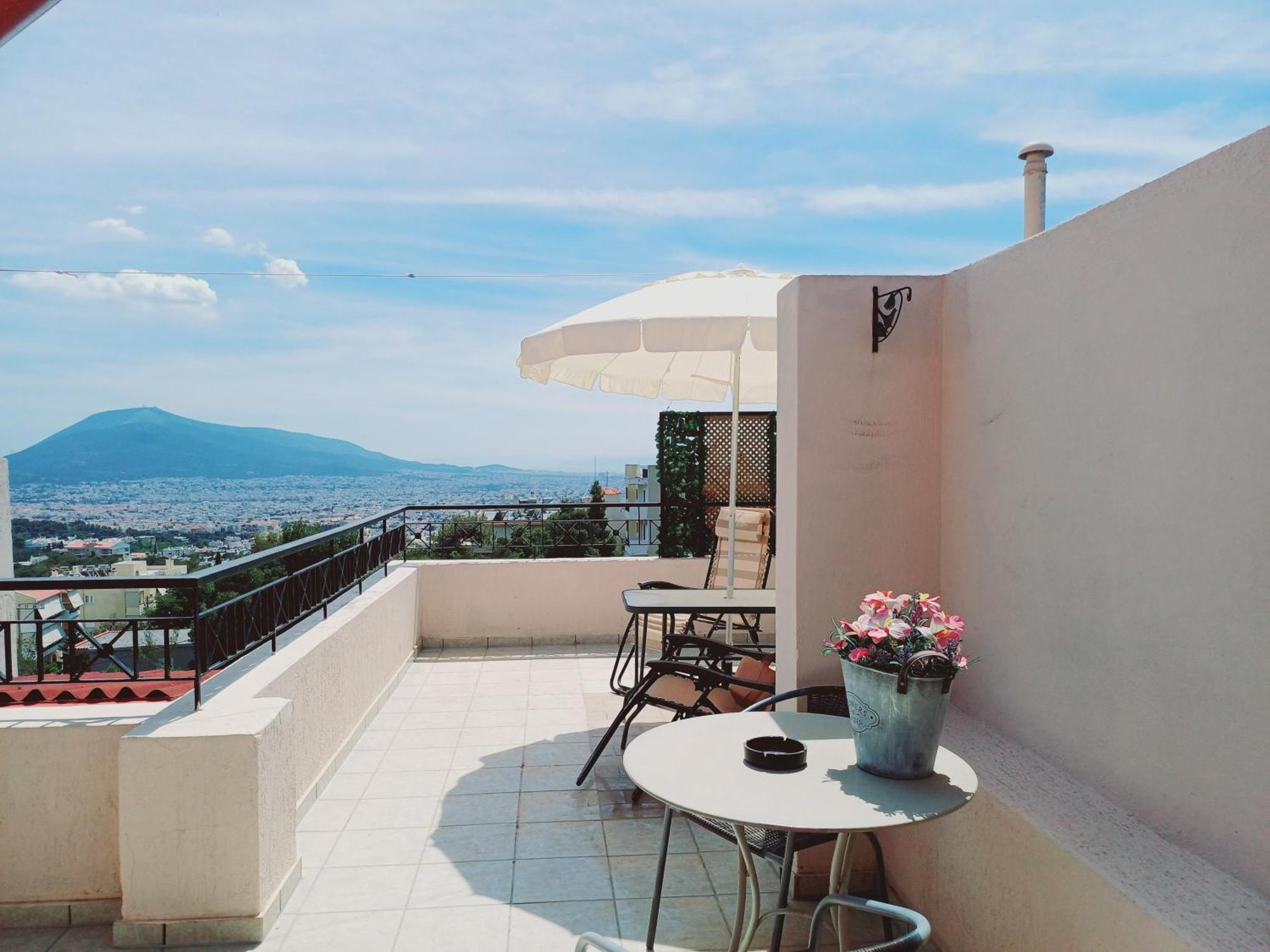 Cozy Loft 360O View Of Athens Appartement Kamer foto